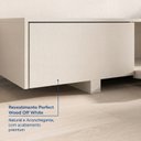 Ver mais imagens de Rack Extensível Ripado com Painel TV 86 Polegadas Planejado 400x250cm Aruá CabeCasa MadeiraOriginals Off White