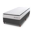Ver imagem 1 de Cama Box Baú Solteiro Hellen Colchão Yaris Pillow Top Cinza