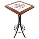 Ver imagem 3 de Mesa Madeira Azulejo 60x60cm - Bistrô Fixa 98cm - Natural - More Wine