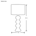 Ver imagem 2 de Abajur Colonial em Cerâmica com Cúpula de Tecido Bege Petra