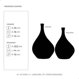 Vaso de Mesa para Decoração de Sala Dupla Cristal Petra - 3