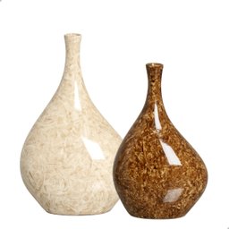Vaso de Mesa para Decoração de Sala Dupla Cristal Petra - 2