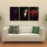Quadro Decorativo Uchiha Madara Naruto Em Tecido 3 Peças - 2