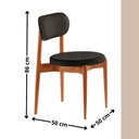 Ver imagem 2 de Conjunto com 2 Cadeiras de Jantar Ballare Soft Moderna Mobília