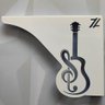 Mãos Francesas para Prateleira Decorativas 20cm Música Violão Branco Aço - 7