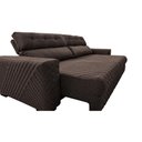 Ver imagem 4 de Sofá Retrátil e Reclinável 2,35m Molas Ensacadas Cama inBox Style Thermo Gel Linho Marrom