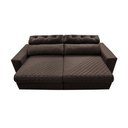Ver imagem 5 de Sofá Retrátil e Reclinável 2,35m Molas Ensacadas Cama inBox Style Thermo Gel Linho Marrom