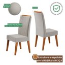 Ver imagem 5 de Conjunto Sala de Jantar 8 Lugares Retangular Tampo de Vidro Zafira Vegas Yescasa