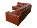 Ver imagem 6 de Sofá de Couro Canto Marrocos 3 Lugares com Chaise Esquerda Conhaque com Brilho - Mempra Design