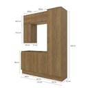 Ver imagem 4 de Conjunto para Banheiro Kappesberg Celeste 6 Peças Nogueira 170cm