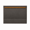 Ver imagem 4 de Cabeceira Painel Gabriela p/ Cama Casal 140cm Estofada Veludo:Cinza Escuro