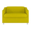 Ver imagem 2 de Namoradeira Bia Decorativa Reforçada Recepção Clinica Salão Sala de Estar Suede Amarelo