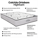Ver imagem 4 de Colchão Queen Ortobom Highfoam Espuma Alta Densidade Hr 45 Pró Aditivada Conforto Firme 28cm Altura