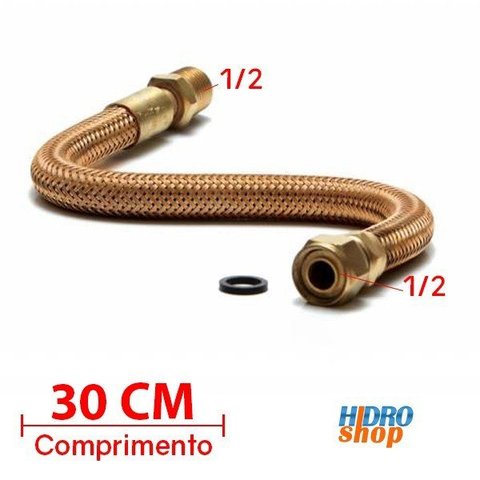 Flexível Para Gás 1/2 Mxf 30 Cm - FG12300