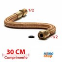 Ver imagem 1 de Flexível Para Gás 1/2 Mxf 30 Cm - FG12300