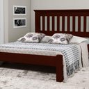 Ver imagem 1 de Cama Queen Size Texas de Madeira Tauari Mogno