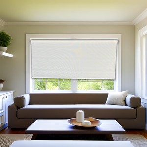 Persiana Rolo Screen Bege 120 (l) X 220 (a) Cortina Solar Sacada Varanda C/ Kit Instalação 1,20x2,20