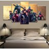 Quadro Decorativo Avengers 5 peças 130x65 em tecido - 2