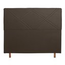 Ver imagem 3 de Cabeceira Cama Box Solteiro Caribe 90 Cm Suede Marrom