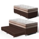 Ver imagem 3 de Cama Box com Colchão de Molas Ensacadas Classic Pocket + Auxiliar de Espuma Unique Solteiro 88cm