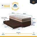 Ver imagem 7 de Cama Box com Colchão de Molas Ensacadas Classic Pocket + Auxiliar de Espuma Unique Solteiro 88cm
