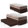 Cama Box com Colchão de Molas Ensacadas Classic Pocket + Auxiliar de Espuma Unique Solteiro 88cm - 1