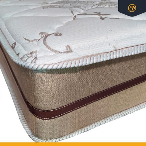 Cama Box com Colchão de Molas Ensacadas Classic Pocket + Auxiliar de Espuma Unique Solteiro 88cm