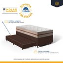 Ver imagem 6 de Cama Box com Colchão de Molas Ensacadas Classic Pocket + Auxiliar de Espuma Unique Solteiro 88cm
