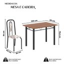Ver imagem 3 de Conjunto Sala de Jantar com 4 Cadeiras Lívia