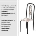 Ver imagem 7 de Conjunto Sala de Jantar com 4 Cadeiras Lívia Preto/Arabesco/Marrom