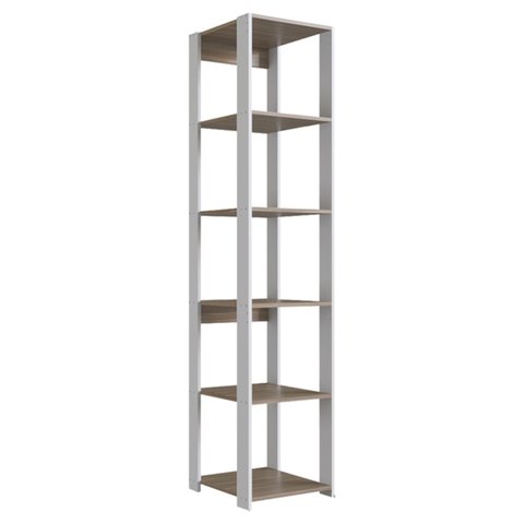 Estante Livreiro 183cm 05 Prateleiras Branco Montana Proddy