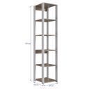 Ver imagem 4 de Estante Livreiro 183cm 05 Prateleiras Branco Montana Proddy