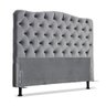 Cabeceira de Cama Box Casal 138cm Dunas Suede Cinza - 2