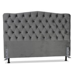 Cabeceira de Cama Box Casal Queen 158cm Dunas Suede Veludo - 1