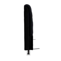 Cabeceira de Cama Box Casal 138cm Larhome Padua Tecido Suede Veludo Preto - 2