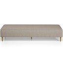 Ver imagem 5 de Kit 02 Puffs Decorativo Sala de Estar Bali W01 Pés Palito 210x60cm Linho Bege - Lyam Decor