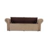 Recamier Calçadeira Baú Versalite 193cm Tecido Suede Veludo Marrom - 6