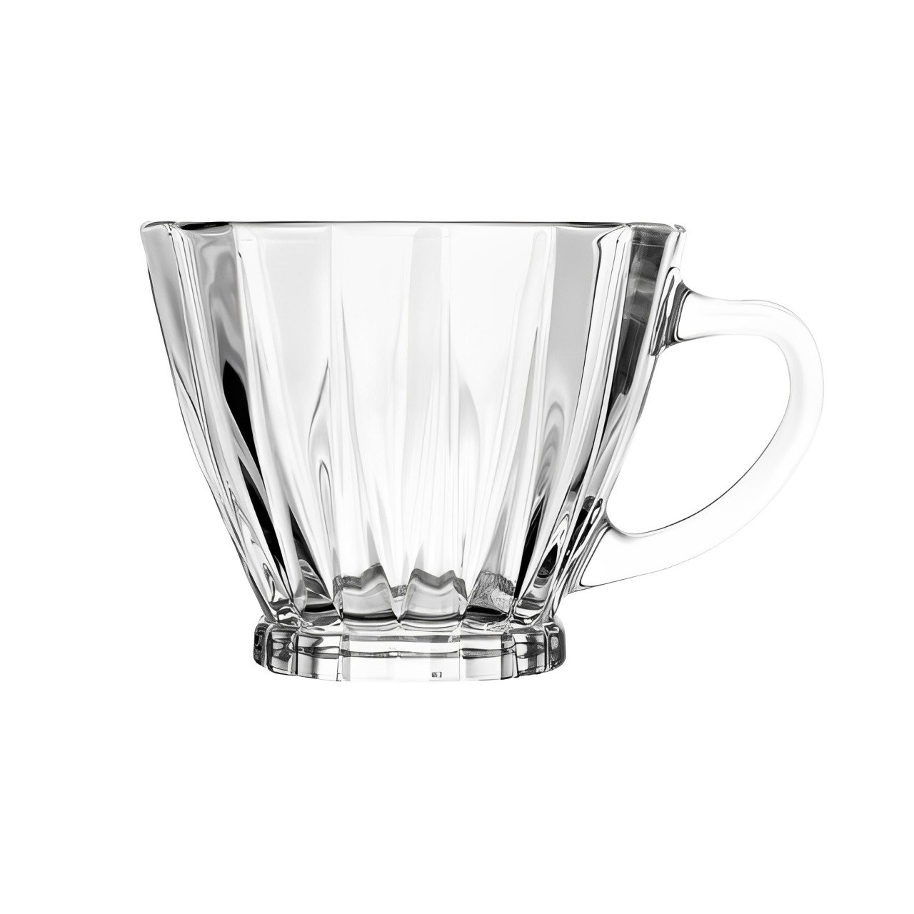 Conjunto 2 Xícaras para Café de Cristal com Pires Radial 70ml - 5