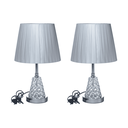 Ver imagem 1 de 2 X Abajur Luminária Quarto Sala Mesa de Cabeceira Cristal Led