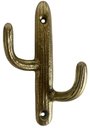 Ver imagem 1 de Cabide Cactos De Bronze Dois Ganchos Banheiros Lavabos Lindo