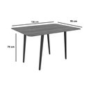 Ver imagem 3 de Conjunto Mesa Sala Jantar Iguaçu com Tampo de Madeira 90cm e 4 Cadeiras Amsterdã Niquel Nude 16