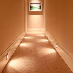 Arandela Balizador Led Embutir Parede Quadrado 2w 3000k - 6