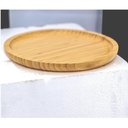 Ver imagem 2 de Kit Bandeja Bambu 25 Cm, Cortador e Garfo para Queijos Utensilios do Chef