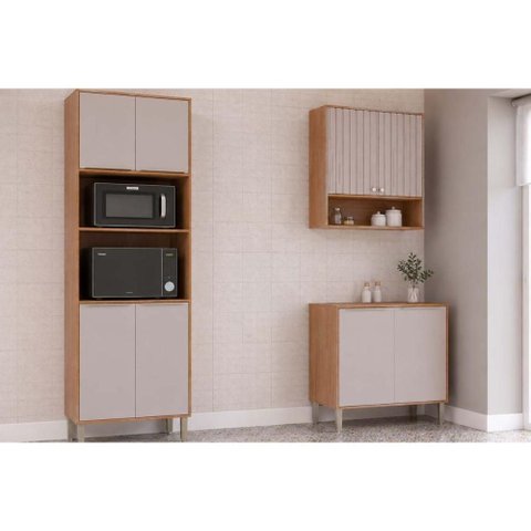 Kit Modulado 3 Peças Divina C3P67 Cinamomo/Off White MGM