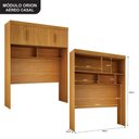 Ver imagem 5 de Quarto de Casal Modulado 11 Portas Orion Ambiente Cinamomo - Leifer Móveis