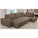 Ver imagem 1 de Sofá de Canto Retrátil e Reclinável com Molas 3,00x2,00 Berlim Suede Mirra Decor