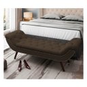 Ver imagem 2 de Recamier Divã Odessa P04 195 cm Suede - ADJ Decor - Marrom TCA 942