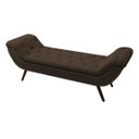 Ver imagem 4 de Recamier Divã Odessa P04 195 cm Suede - ADJ Decor - Marrom TCA 942
