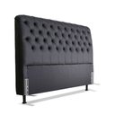 Ver imagem 1 de Cabeceira de Cama Box Casal Queen 158cm Larhome Padua Courino Preto