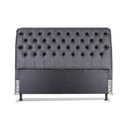 Ver imagem 3 de Cabeceira de Cama Box Casal Queen 158cm Larhome Padua Courino Preto